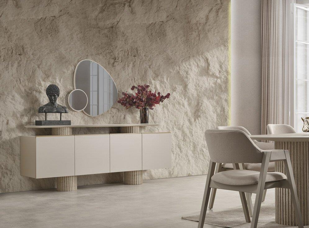 BİGE ARTEMIS YEMEK ODASI TAKIMI(ÜNİTE DAHİL)Modern Yemek Odası Takımı