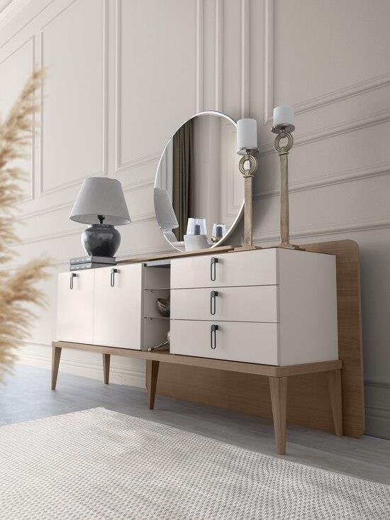 Vize Galata(Golf) Yemek Odası Takımı-(6 Ad.Sand+Ünite Dahil)Modern Yemek Odası Takımı