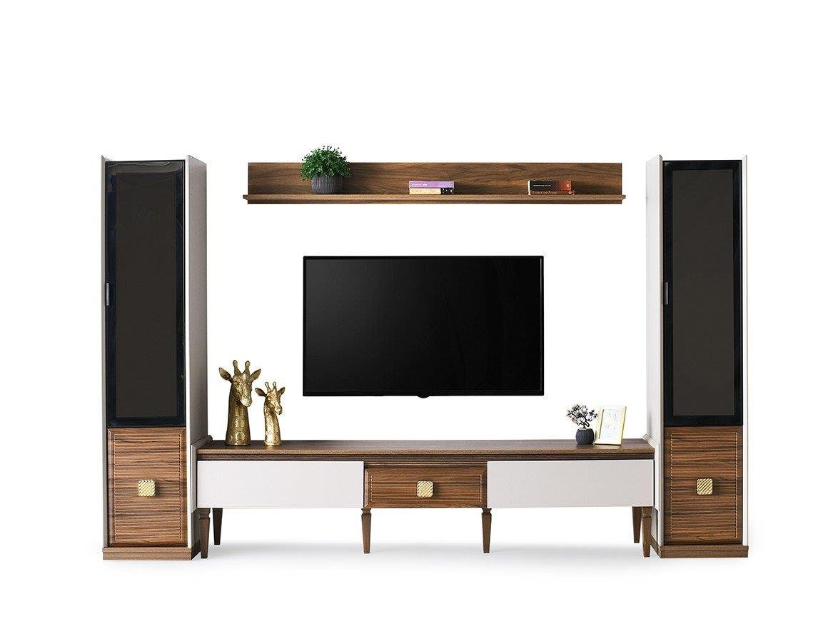 Vize Mabel Yemek Odası Takımı-(6 Ad.Sand+Ünite Dahil)Modern Yemek Odası Takımı