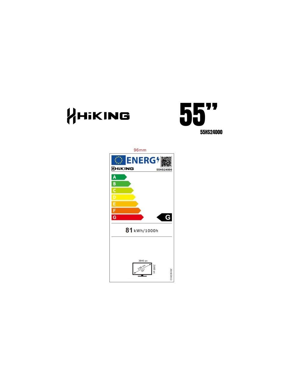 HİKİNG 55 HS 24000 UYDULU SMART LED TVTELEVİZYON