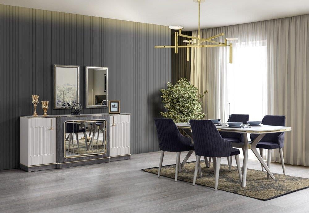 MODASEL ZARA YEMEK ODASI TAKIMI-ÜNİTELİModern Yemek Odası Takımı