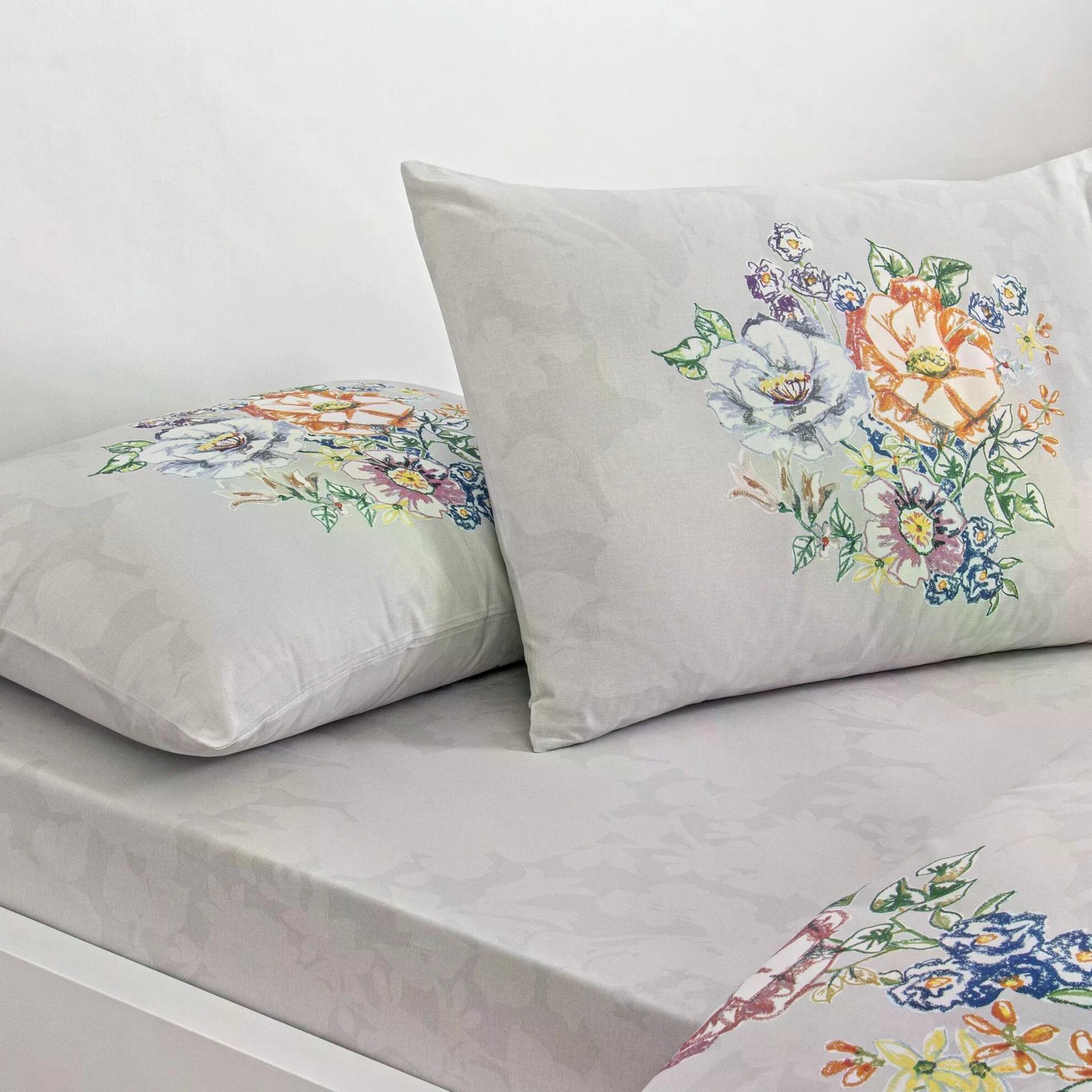 Taç 3464 Çift Kişilik Nevresim Takımı Fıora GriNEVRESİM TAKIMI Ç.K