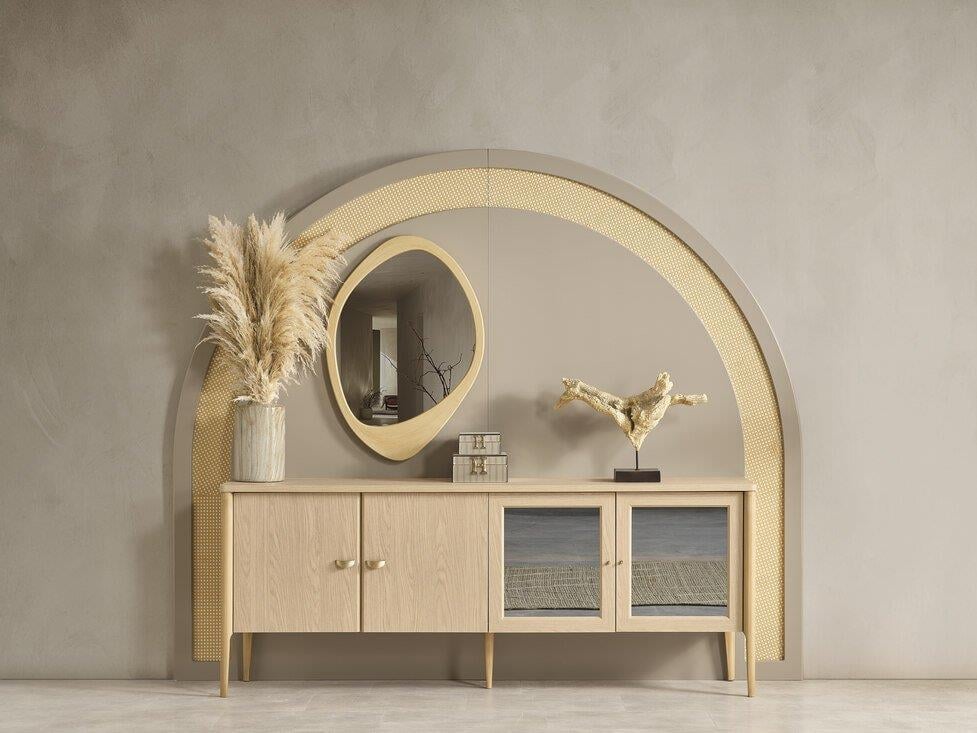 BİGE HERA YEMEK ODASI TAKIMI(ÜNİTE DAHİL)Modern Yemek Odası Takımı