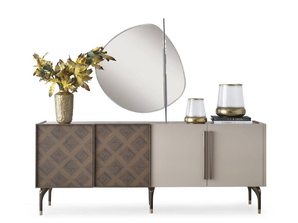 Vize Rower Yemek Odası Takımı-(6 Ad.Sand+Ünite Dahil)Modern Yemek Odası Takımı