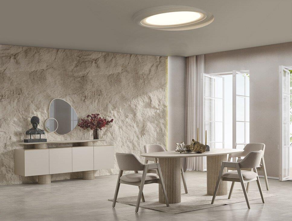 BİGE ARTEMIS YEMEK ODASI TAKIMI(ÜNİTE DAHİL)Modern Yemek Odası Takımı