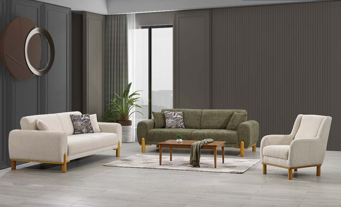 RAHAT NİRVANA 3+3+1 KOLTUK TAKIMI(1 3LÜ VE TEKLİ 132+1 3LÜ 131)Modern Koltuk Takımı