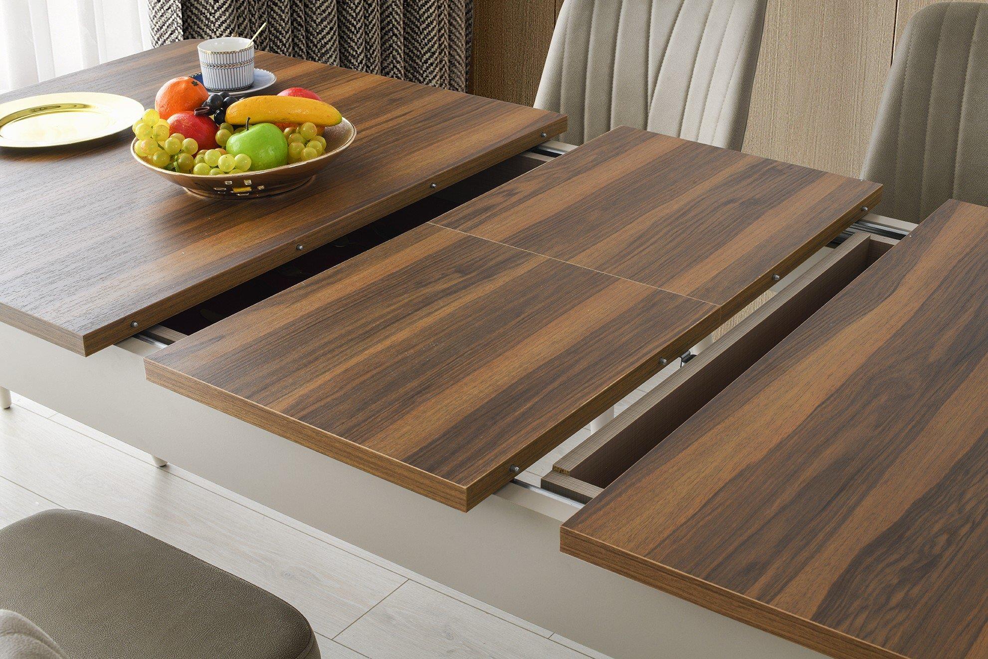 Vize Elit Yemek Odası Takımı-(6 Ad.Sand+Ünite Dahil)Modern Yemek Odası Takımı