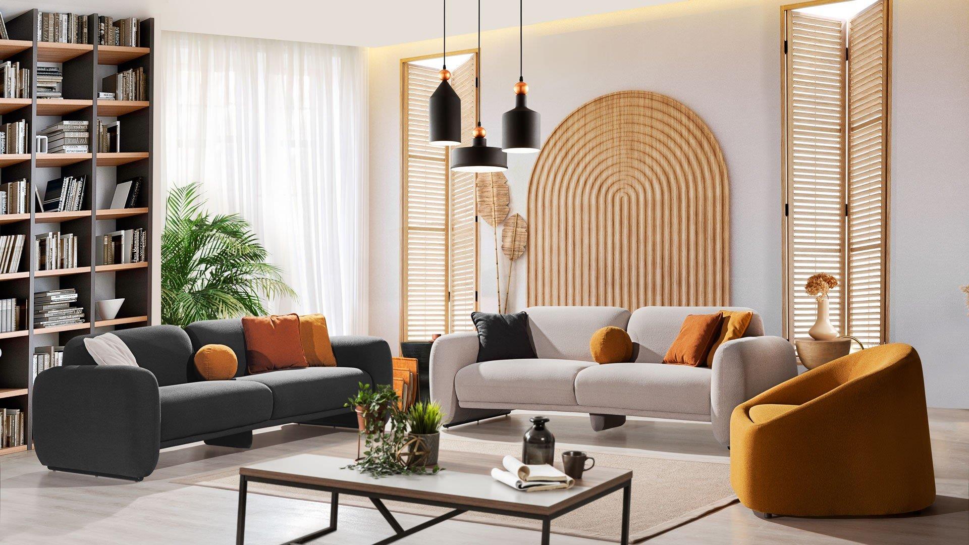 GALA PUFFY 3+3+1 KOLTUK TAKIMIModern Koltuk Takımı