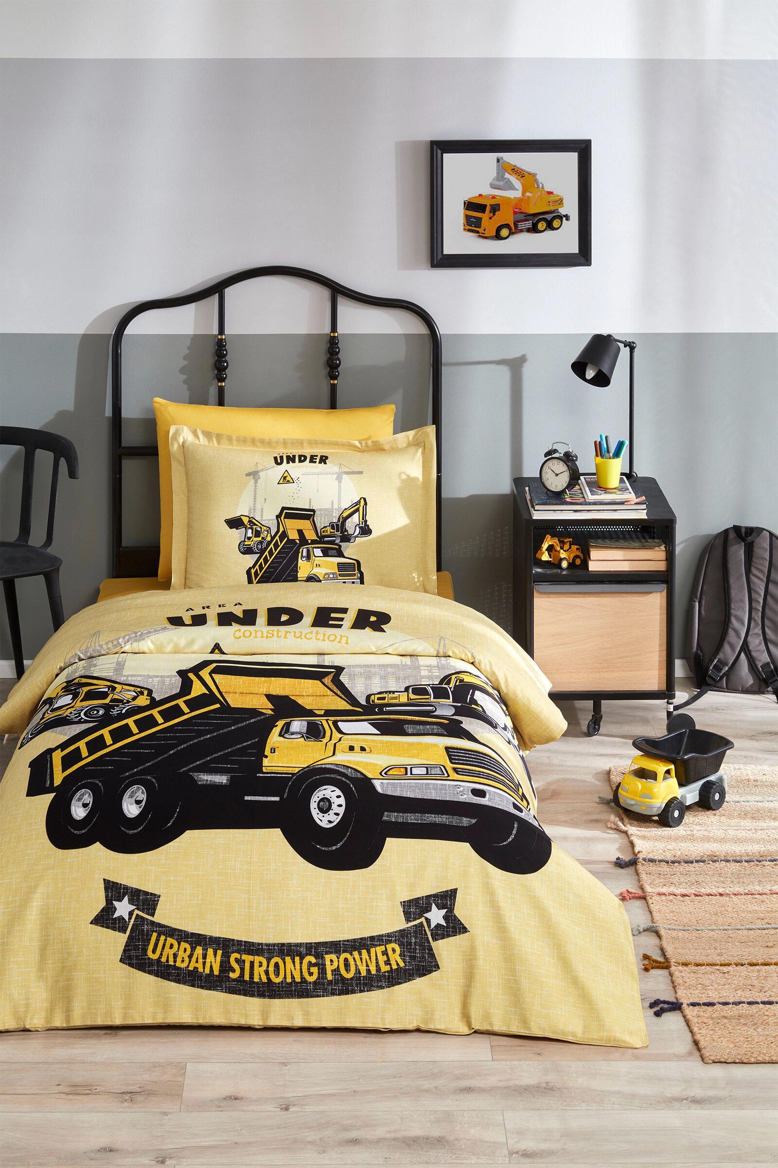 Özdilek Constructıon Tek Kişilik Fitted Nevresim Takımı SarıNEVRESİM TAKIMI T.K