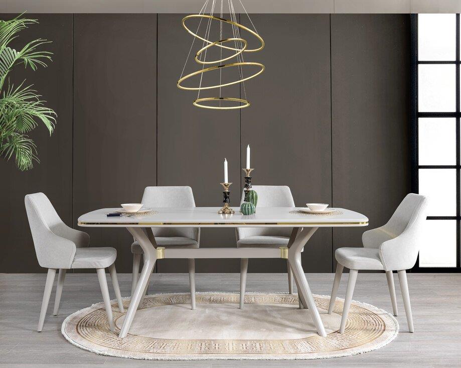 MODASEL MİRANDA YEMEK ODASI TAKIMI-ÜNİTELİModern Yemek Odası Takımı