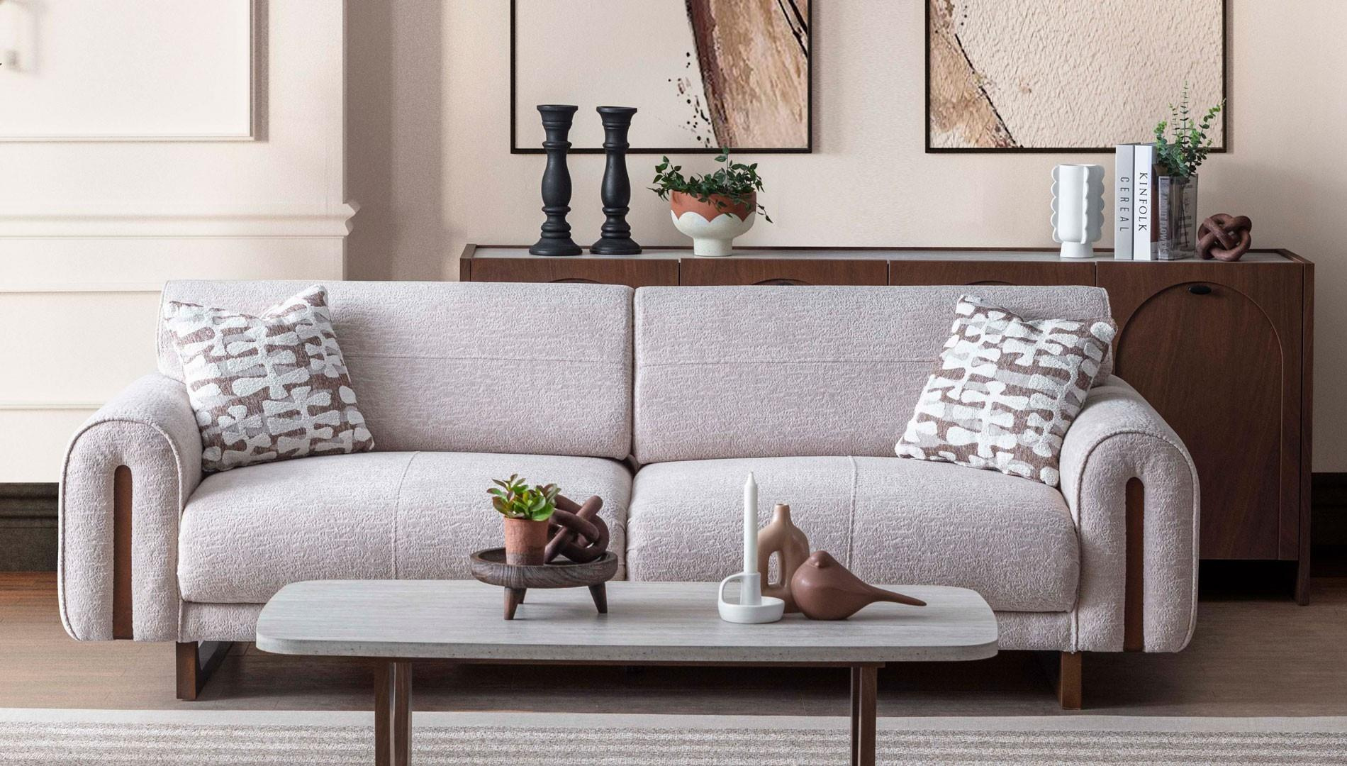 GALA MALAGA 3+3+1 KOLTUK TAKIMI-DESENLİ DÖNER TEKLİ KOLTUKLİModern Koltuk Takımı