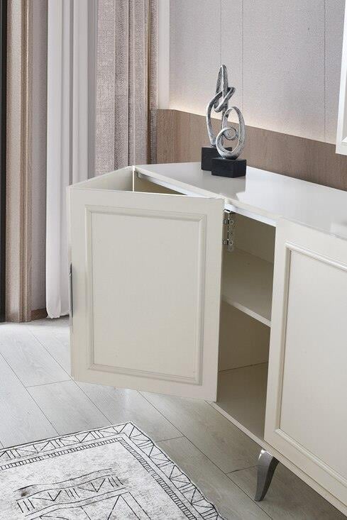 Vize Viyana Yemek Odası Takımı-(6 Ad.Sand+Ünite Dahil)Modern Yemek Odası Takımı