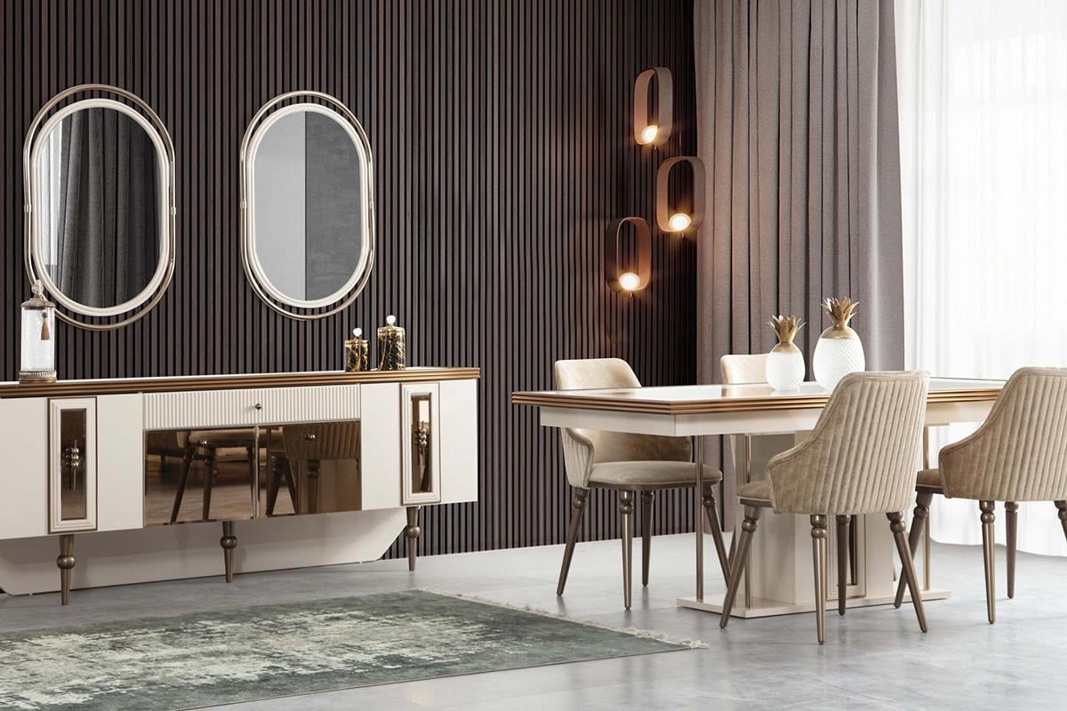 Roll Ayasofya Yemek Odası Takımı(Ünite Dahil)Modern Yemek Odası Takımı