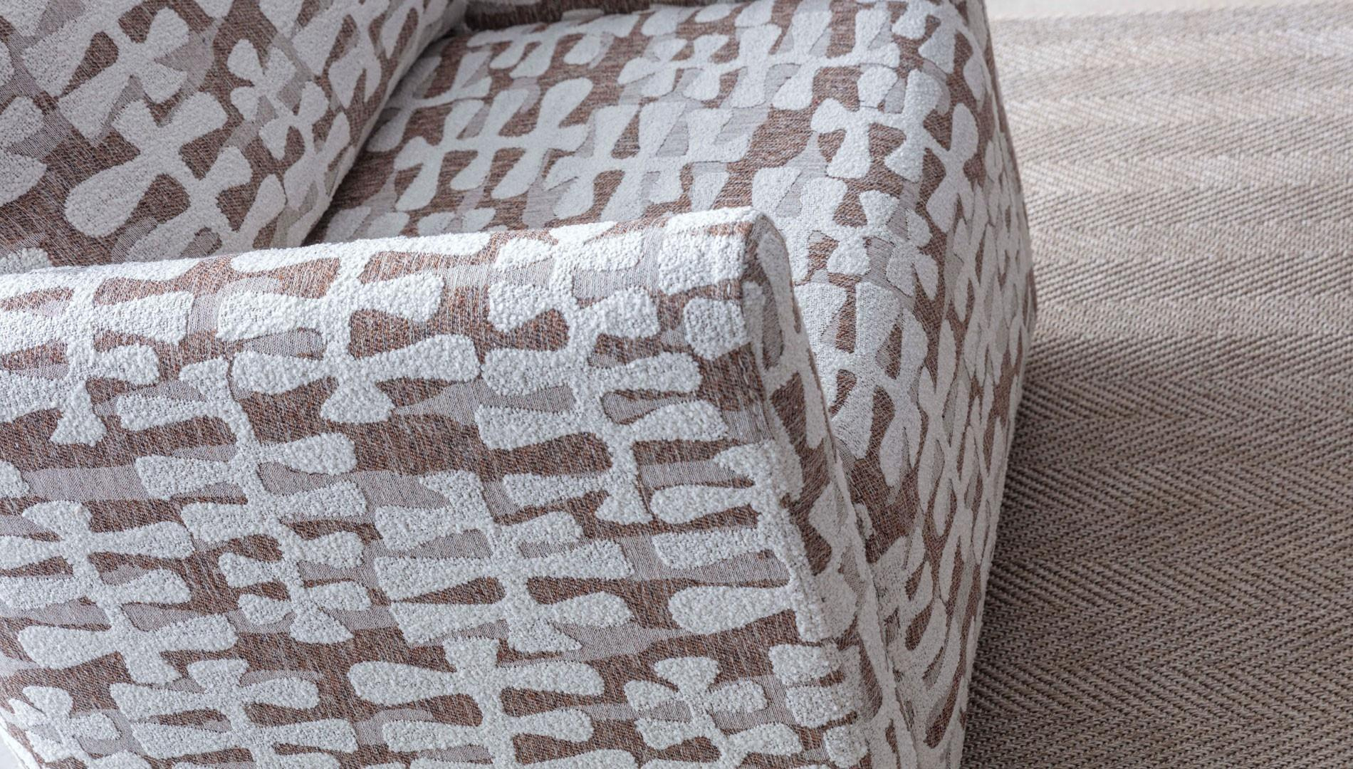 GALA MALAGA 3+3+1 KOLTUK TAKIMI-DESENLİ DÖNER TEKLİ KOLTUKLİModern Koltuk Takımı