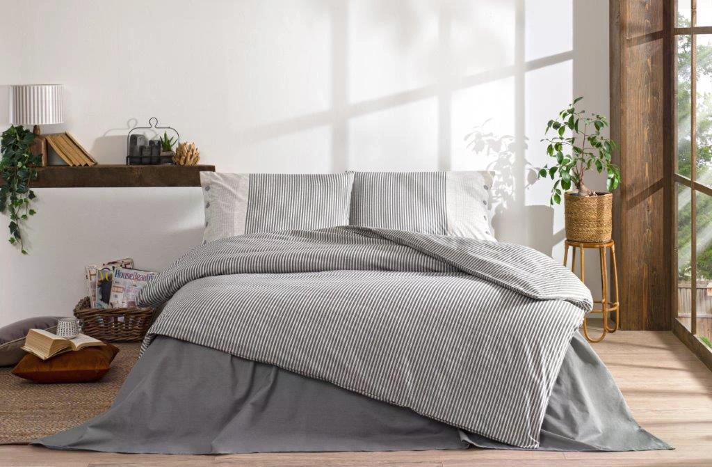 Özdilek Natural Lıne Tek Kişilik Nevresim Takımı GriNEVRESİM TAKIMI T.K