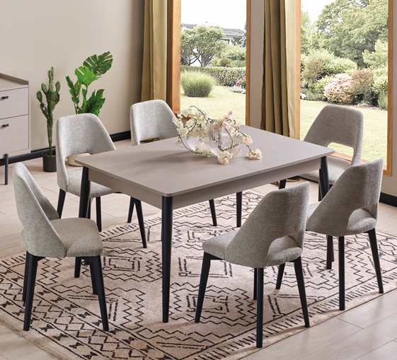 EVİSSA MOLDE 73301 YEMEK ODASI TAKIMI(ÜNİTESİZ)Modern Yemek Odası Takımı