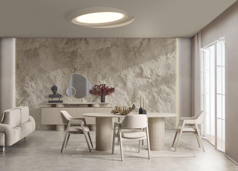 BİGE ARTEMIS YEMEK ODASI TAKIMI(ÜNİTE DAHİL)Modern Yemek Odası Takımı