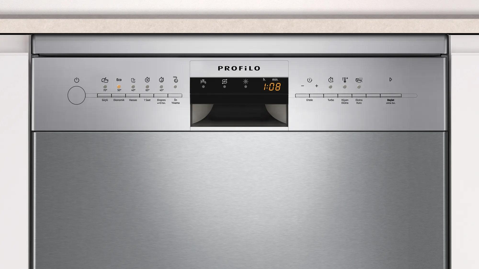 Profilo BM6380MA Bulaşık Makinesi - InoxBulaşık Makineleri