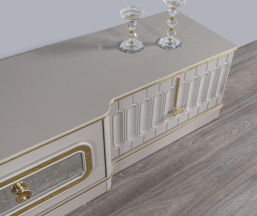 MODASEL ATLAS YEMEK ODASI TAKIMI(ATLAS SANDALYELI(KREM)-ÜNİTELİ)Modern Yemek Odası Takımı