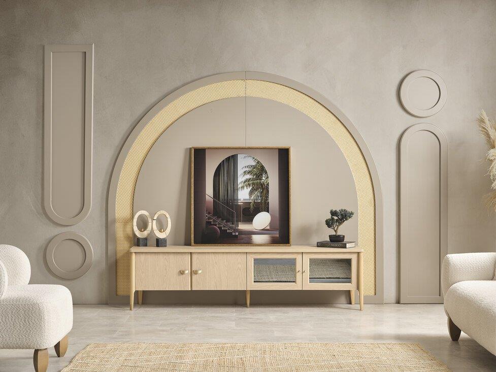 BİGE HERA YEMEK ODASI TAKIMI(ÜNİTE DAHİL)Modern Yemek Odası Takımı