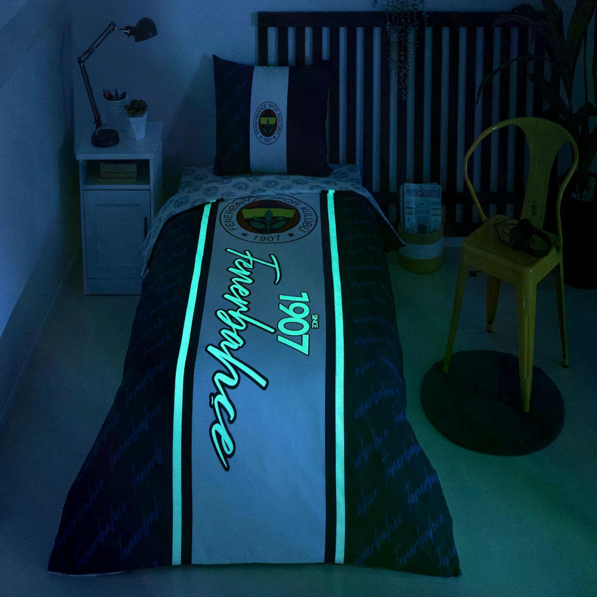 Taç 4812 Lisanslı Nevresim Takımı Fenerbahçe 1907 GlowLİSANSLI NEVRESİM TKM