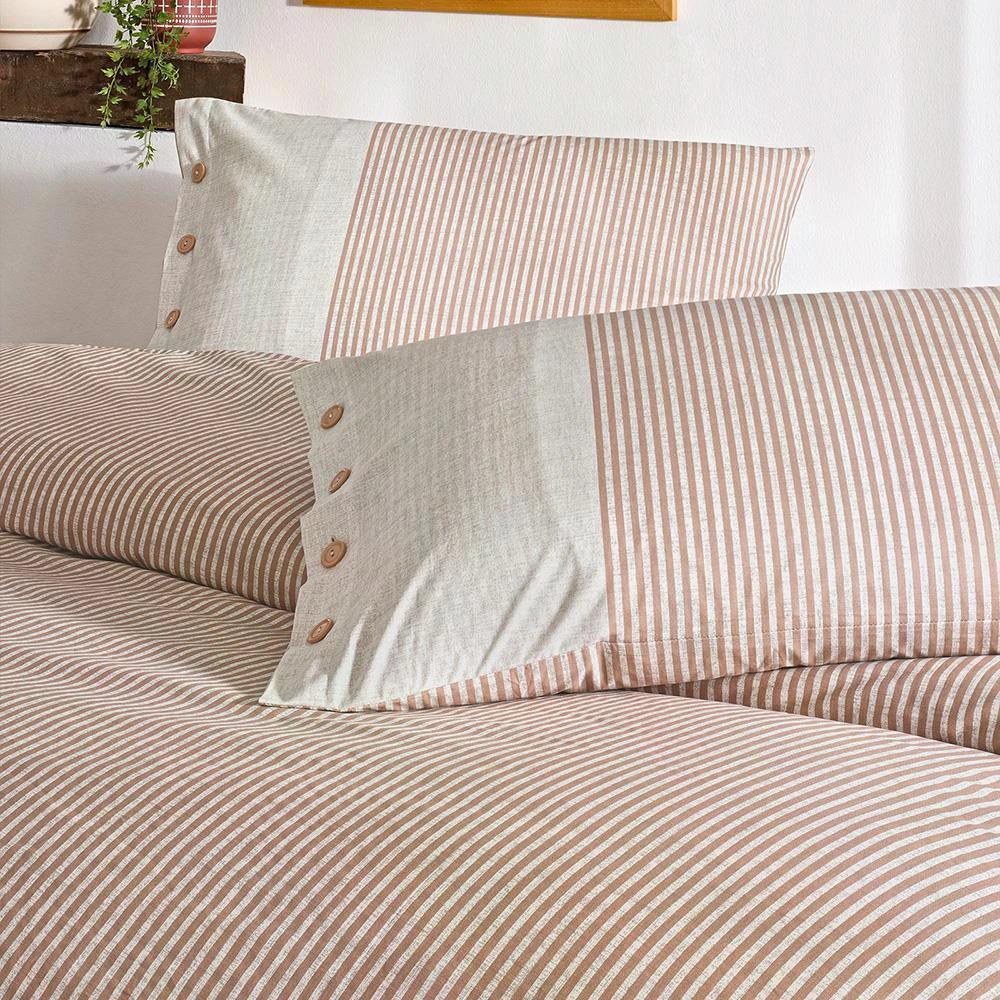 Özdilek Natural Lıne  Tek Kişilik Nevresim Takımı SomonNEVRESİM TAKIMI T.K