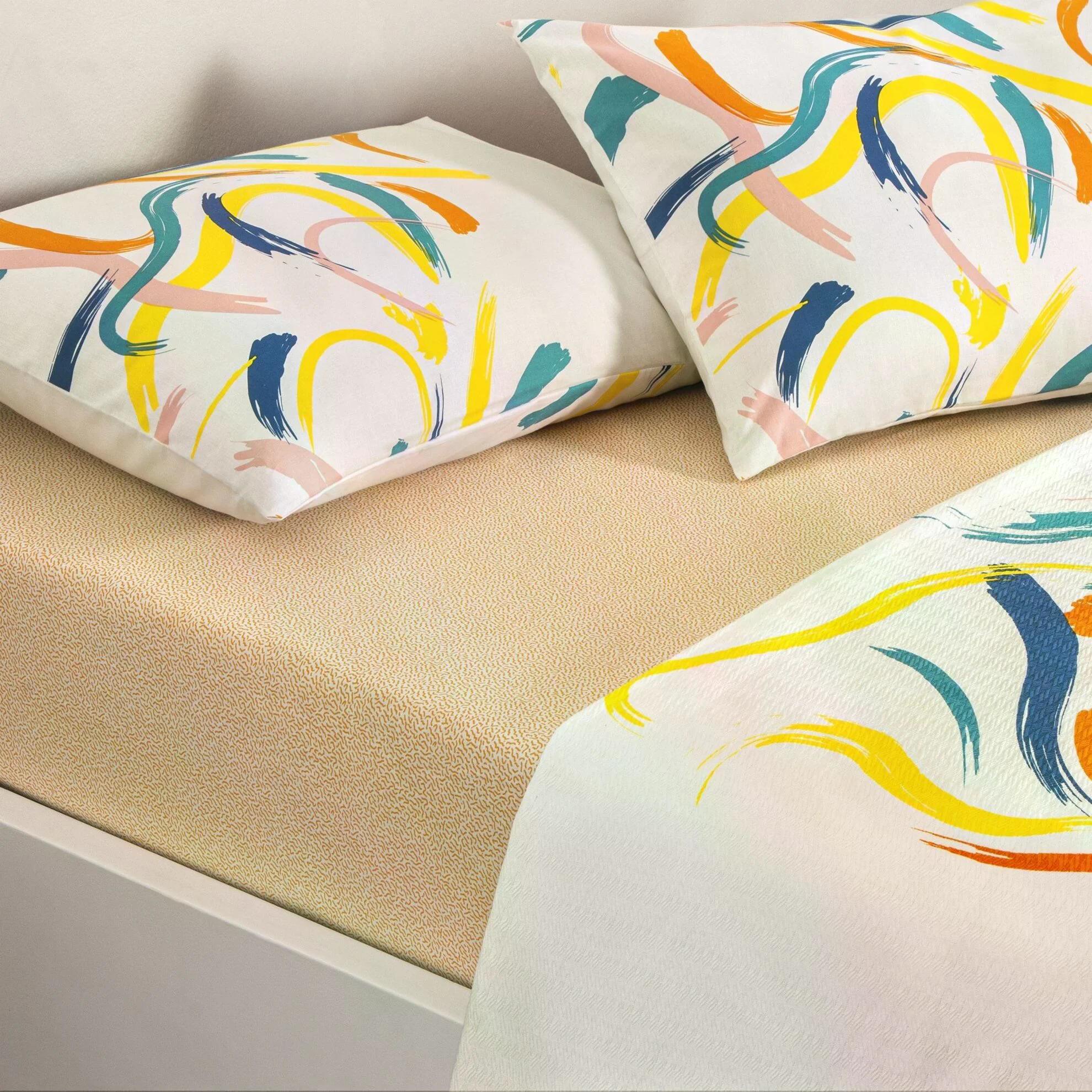 Taç 5058 Çift Kişilik Pike Takımı Zest TuruncuPİKE TAKIMI Ç.K