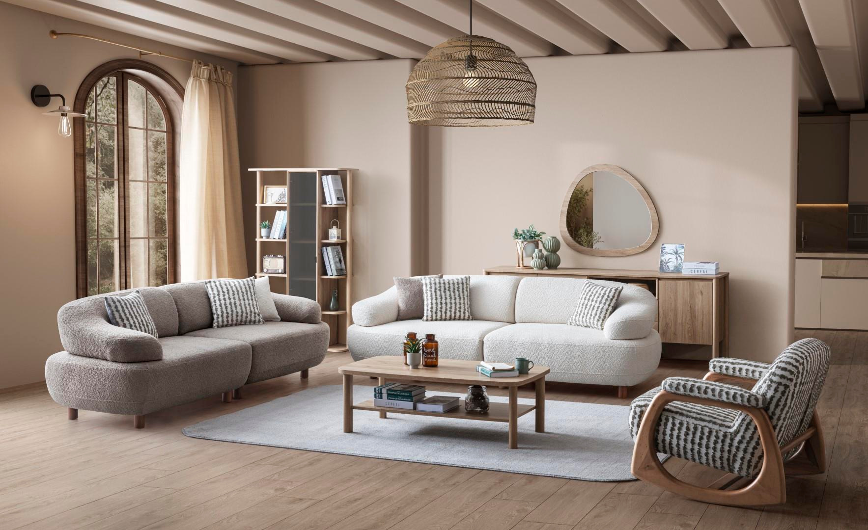 GALA MONA 3+3 ARA MODÜLLÜ+1 DESENLİ KOLTUK TAKIMIModern Koltuk Takımı