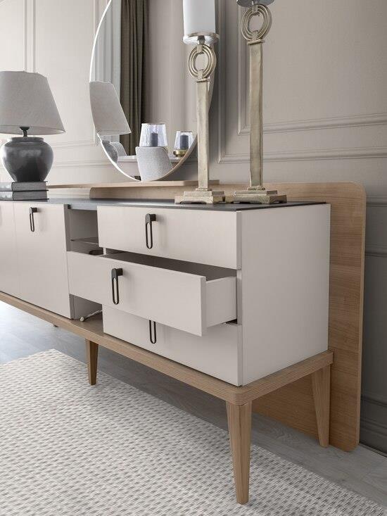 Vize Galata(Golf) Yemek Odası Takımı-(6 Ad.Sand+Ünite Dahil)Modern Yemek Odası Takımı