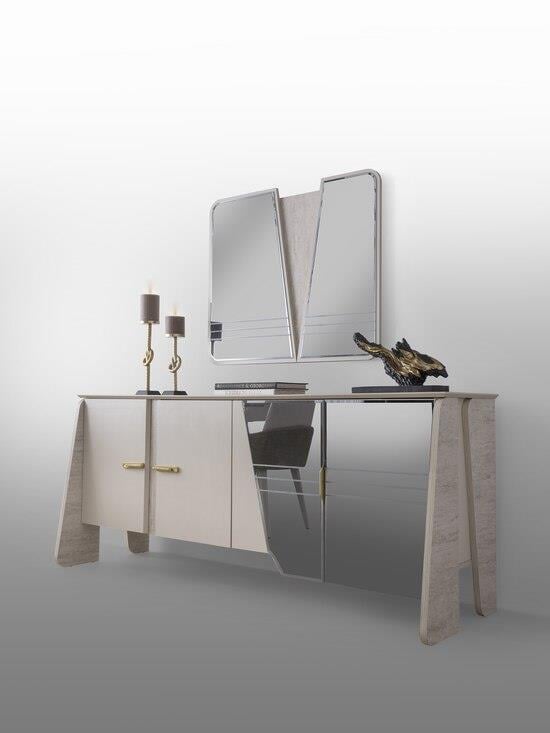 Vize Madrid Yemek Odası Takımı-(6 Ad.Sand+Ünite Dahil)Modern Yemek Odası Takımı