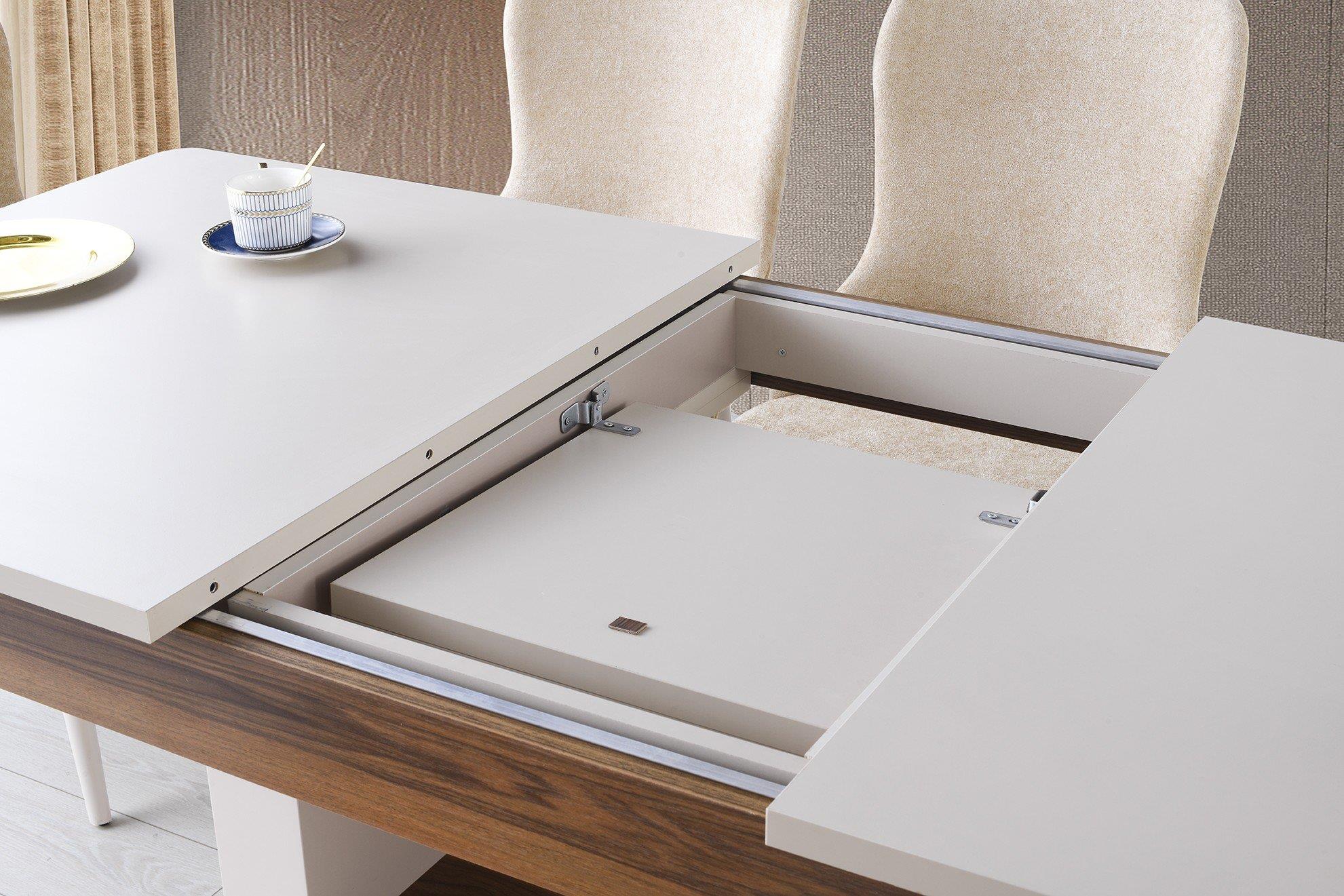 Vize Mabel Yemek Odası Takımı-(6 Ad.Sand+Ünite Dahil)Modern Yemek Odası Takımı