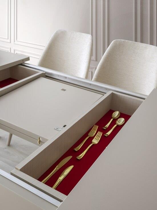 Vize Rower Yemek Odası Takımı-(6 Ad.Sand+Ünite Dahil)Modern Yemek Odası Takımı