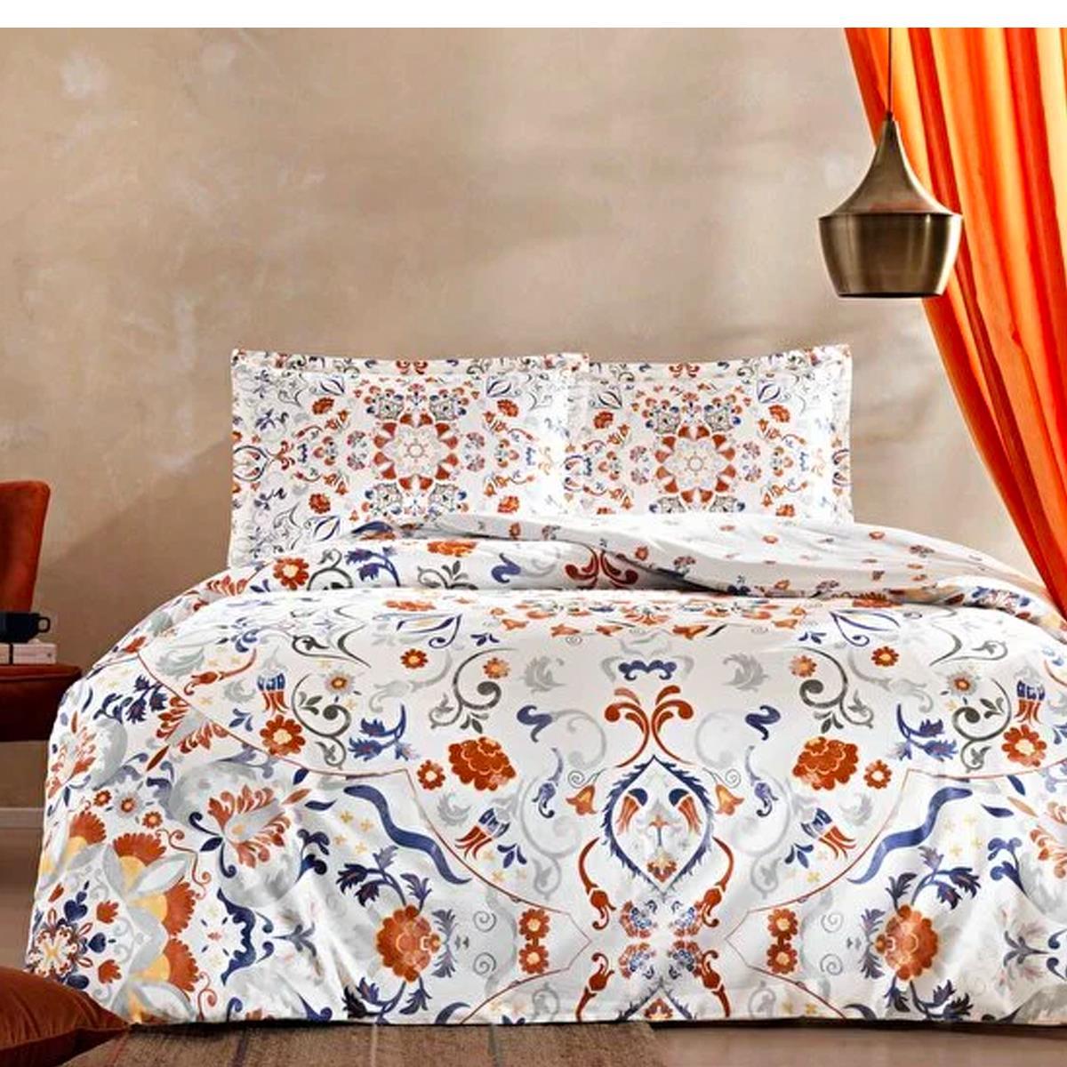 Taç 3254 Çift Kişilik Saten Nevresim Takımı Vıola KıremıtNEVRESİM TAKIMI Ç.K