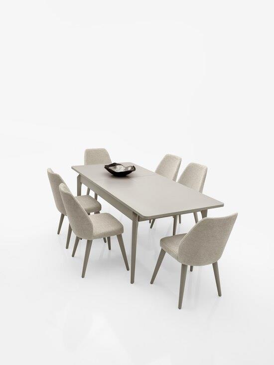 Vize Rower Yemek Odası Takımı-(6 Ad.Sand+Ünite Dahil)Modern Yemek Odası Takımı