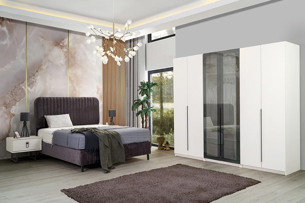 Arno Puzzle Çift Kişilik Bazalı 160'Lık Karyola(Başlık Dahil)Karyola