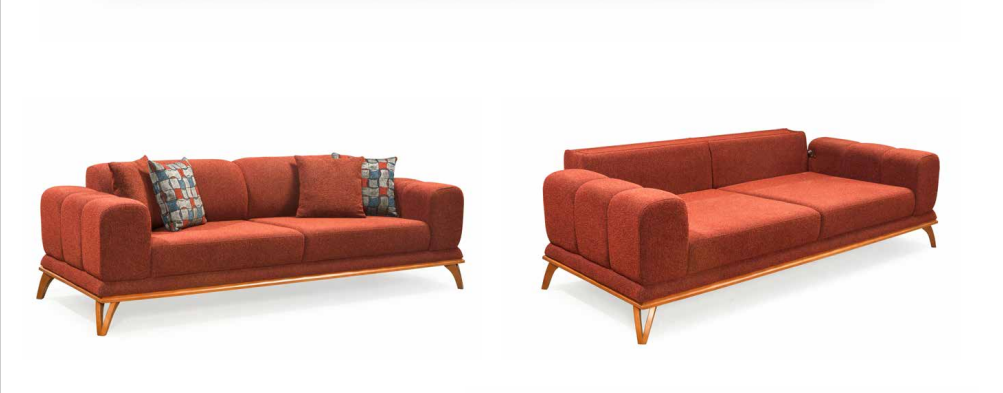 Döşek Bugatti 3+3+1 Koltuk Takımı-Orijinal RenkModern Koltuk Takımı