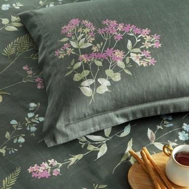 Taç 3254 Çift Kişilik Saten Nevresim Takımı Ruth YeşilNEVRESİM TAKIMI Ç.K