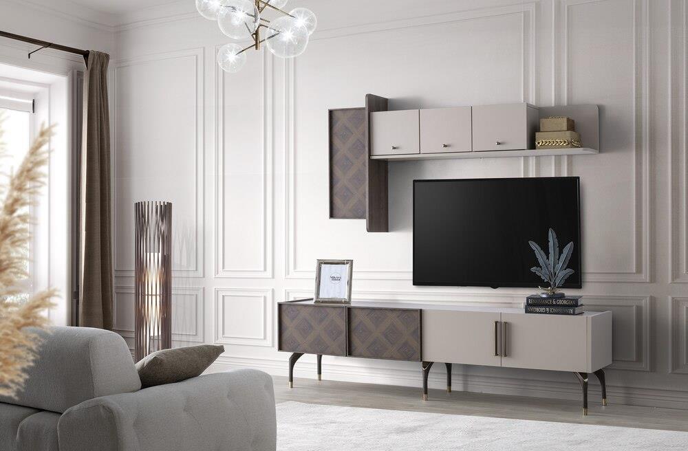 Vize Rower Yemek Odası Takımı-(6 Ad.Sand+Ünite Dahil)Modern Yemek Odası Takımı