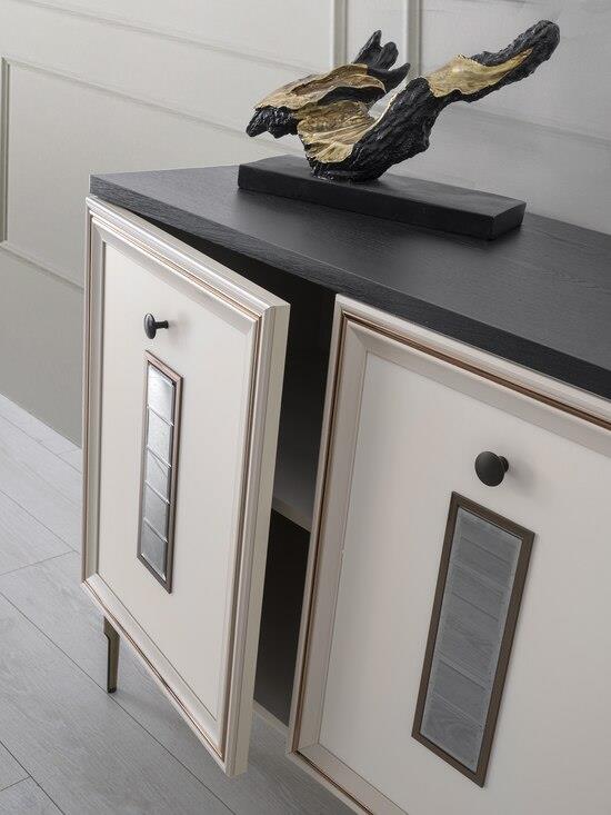 Vize Riva(Morell) Yemek Odası Takımı-(6 Ad.Sand+Ünite Dahil)Modern Yemek Odası Takımı