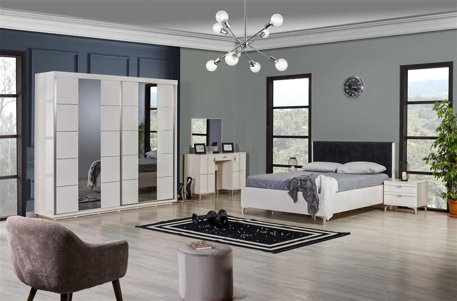 Kzn Moderna Krem Km.10.410 ŞifonyerŞifonyer