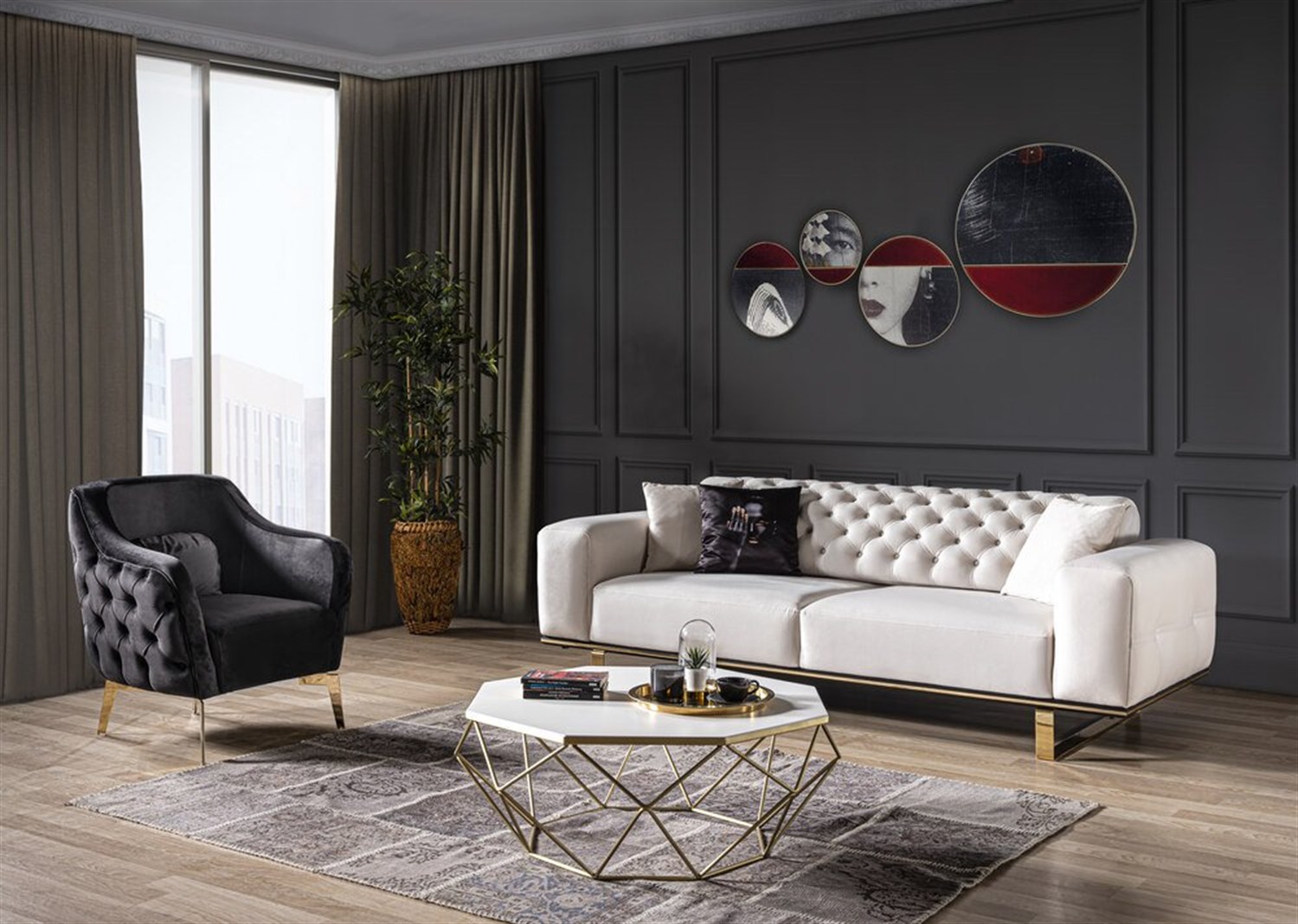 Rixxe Roma 3+3+1 Koltuk TakımıModern Koltuk Takımı