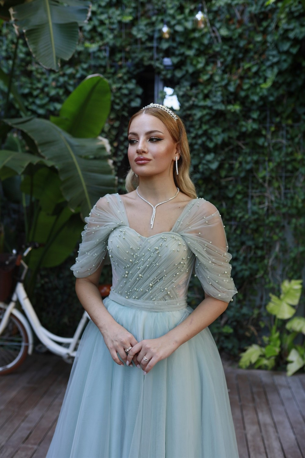 TheElsa | GİYİM | TAKI | Clara Mint Yeşil Özel Tasarım Abiye Tül Elbise#ÇOK SATANLARClara Mint Yeşil Özel Tasarım Abiye Tül Elbise