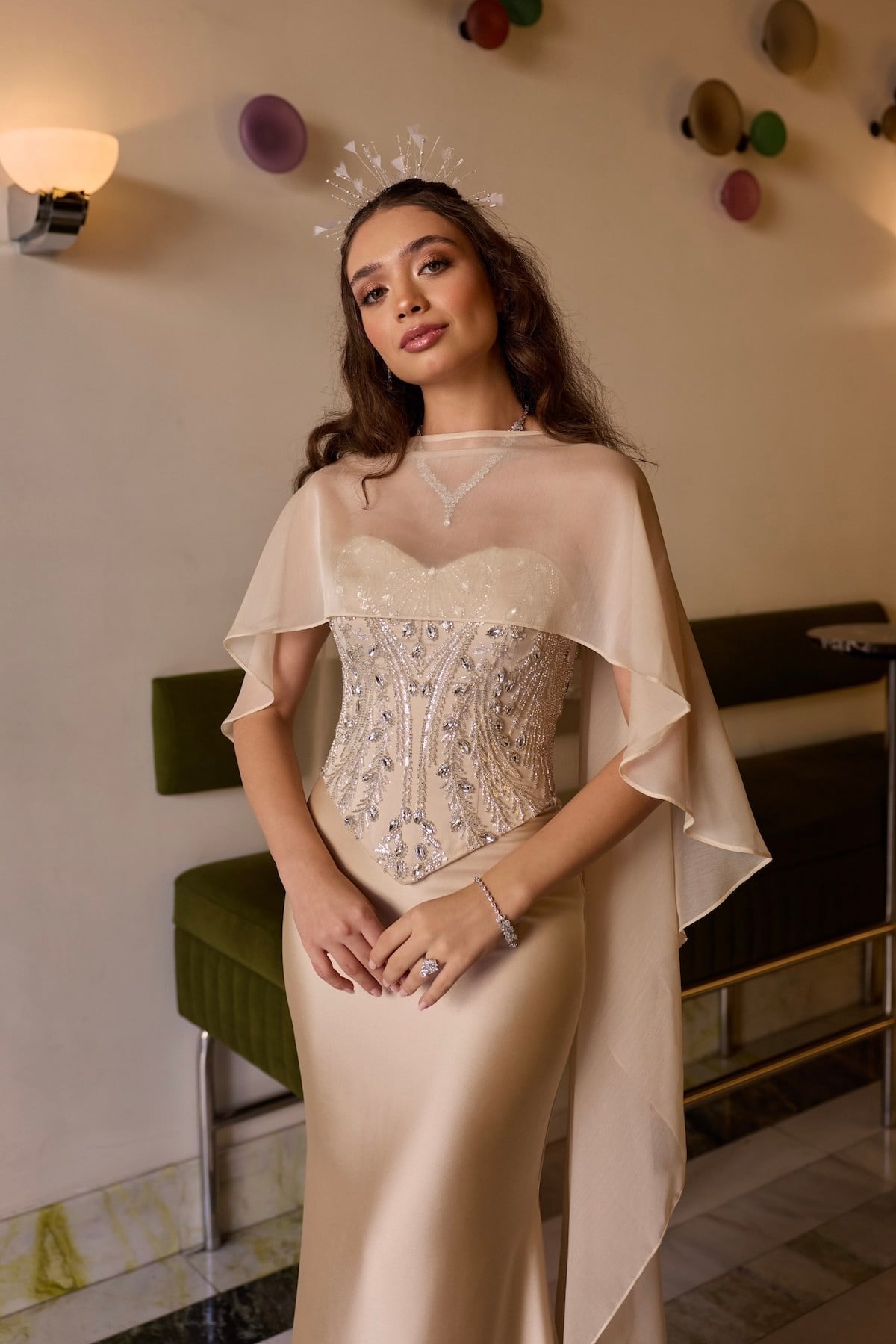 TheElsa | Hera Zena Kalp Yaka Balık Etek Panço Şal Nikah Nişan Söz ElbisesieRENKLİ DANTEL ELBİSELERHera Zena Kalp Yaka Balık Etek Panço Şal Nikah Nişan Söz Elbisesi