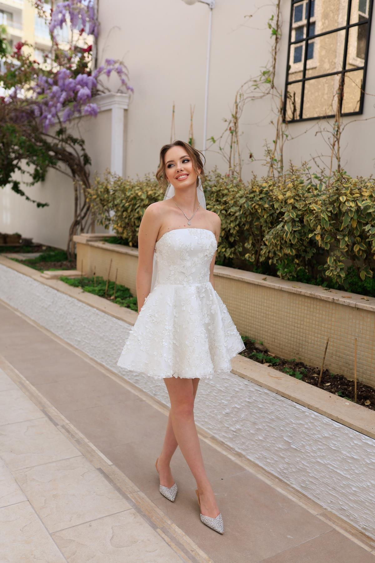 TheElsa | AFTER | Lavinya Mini Dantel After Tasarım ElbiseAFTER KOLEKSİYONULavinya Mini Dantel After Parti Tasarım Elbise