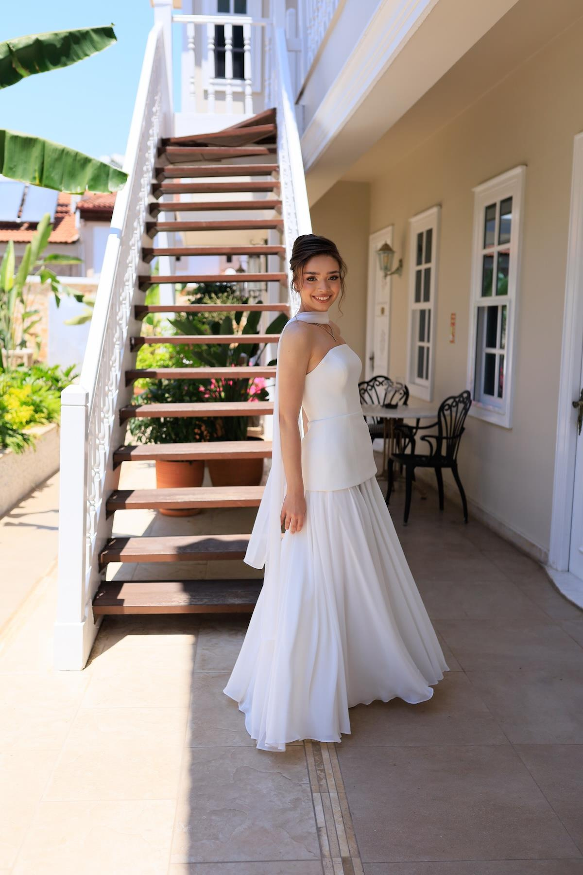 TheElsa | LİDYAÖZEL ÜRETİM ELBİSELidya Şifon Tasarım Nikah Nişan Elbisesi