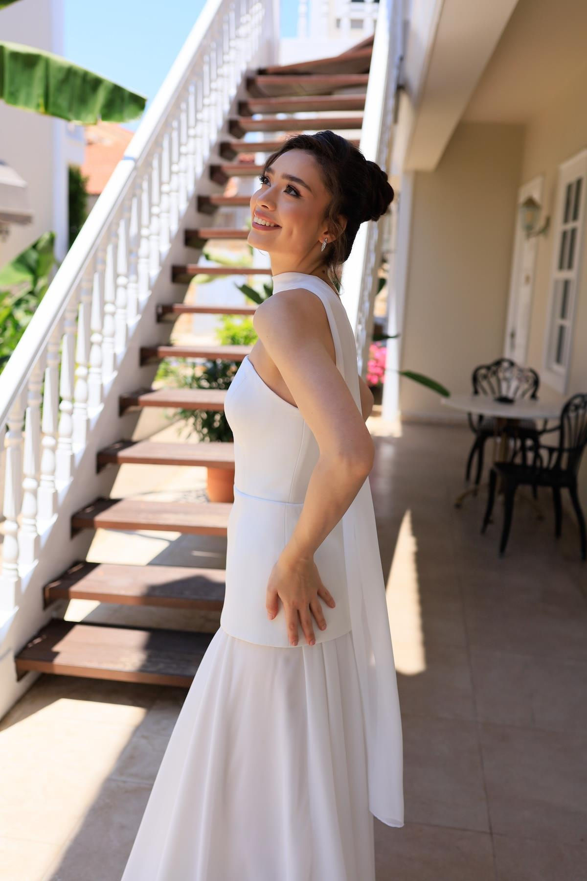 TheElsa | LİDYAÖZEL ÜRETİM ELBİSELidya Şifon Tasarım Nikah Nişan Elbisesi