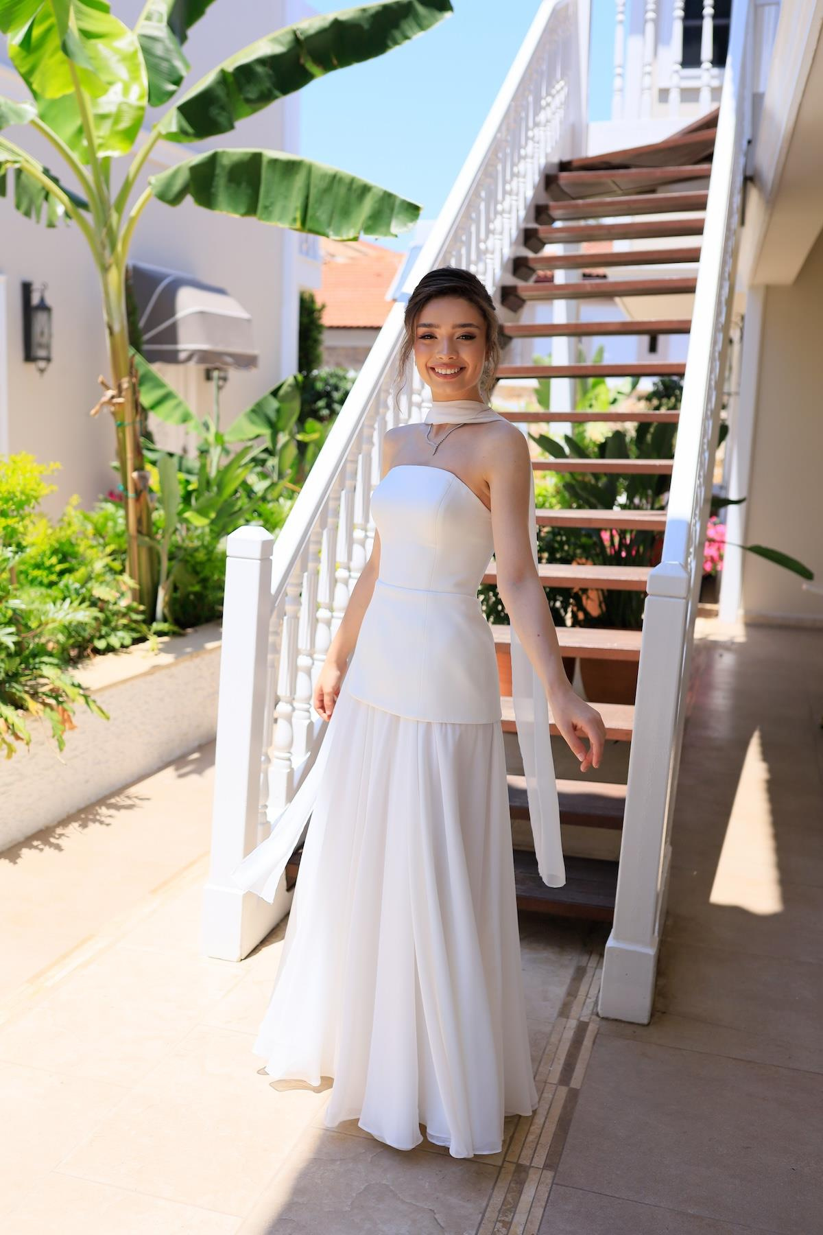 TheElsa | LİDYAÖZEL ÜRETİM ELBİSELidya Şifon Tasarım Nikah Nişan Elbisesi