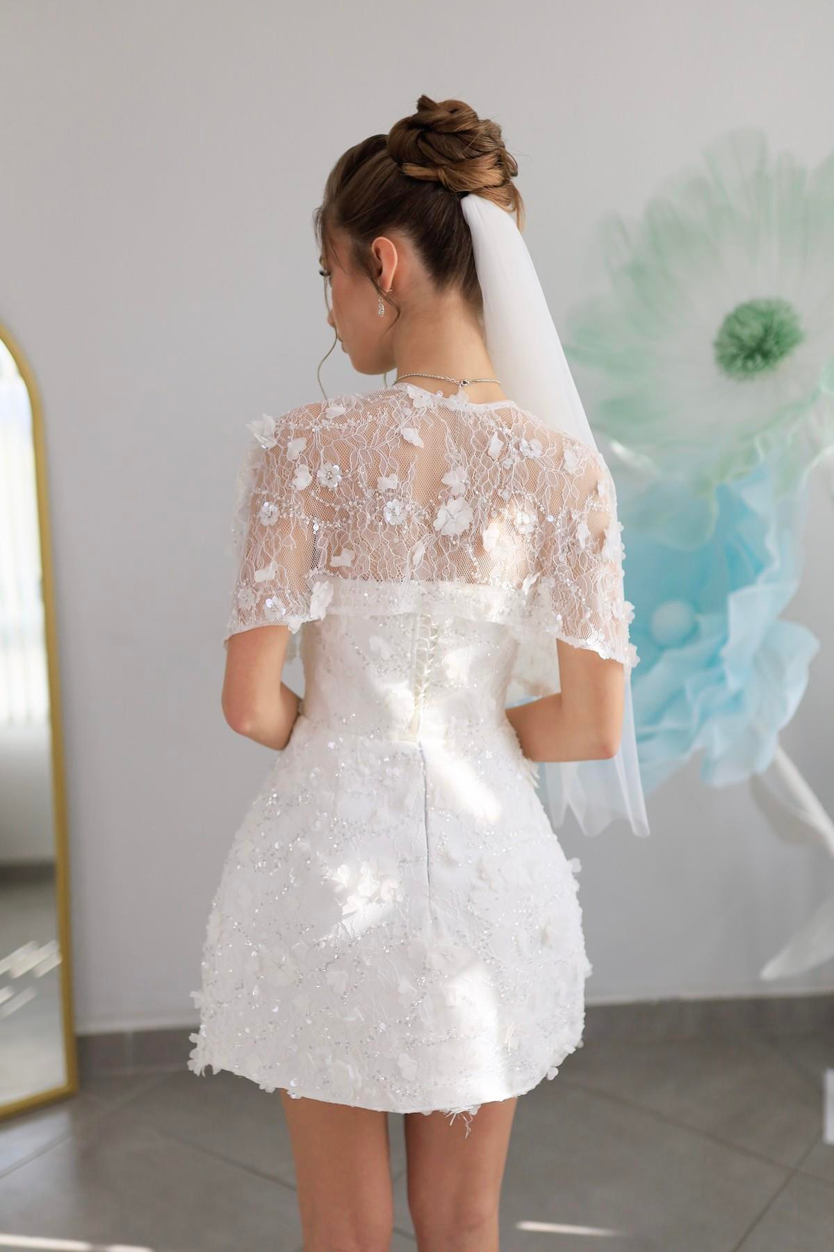 TheElsa | AFTER | Lina Mini Dantel After Tasarım ElbiseAFTER KOLEKSİYONULina Mini Dantel After Parti Tasarım Elbise