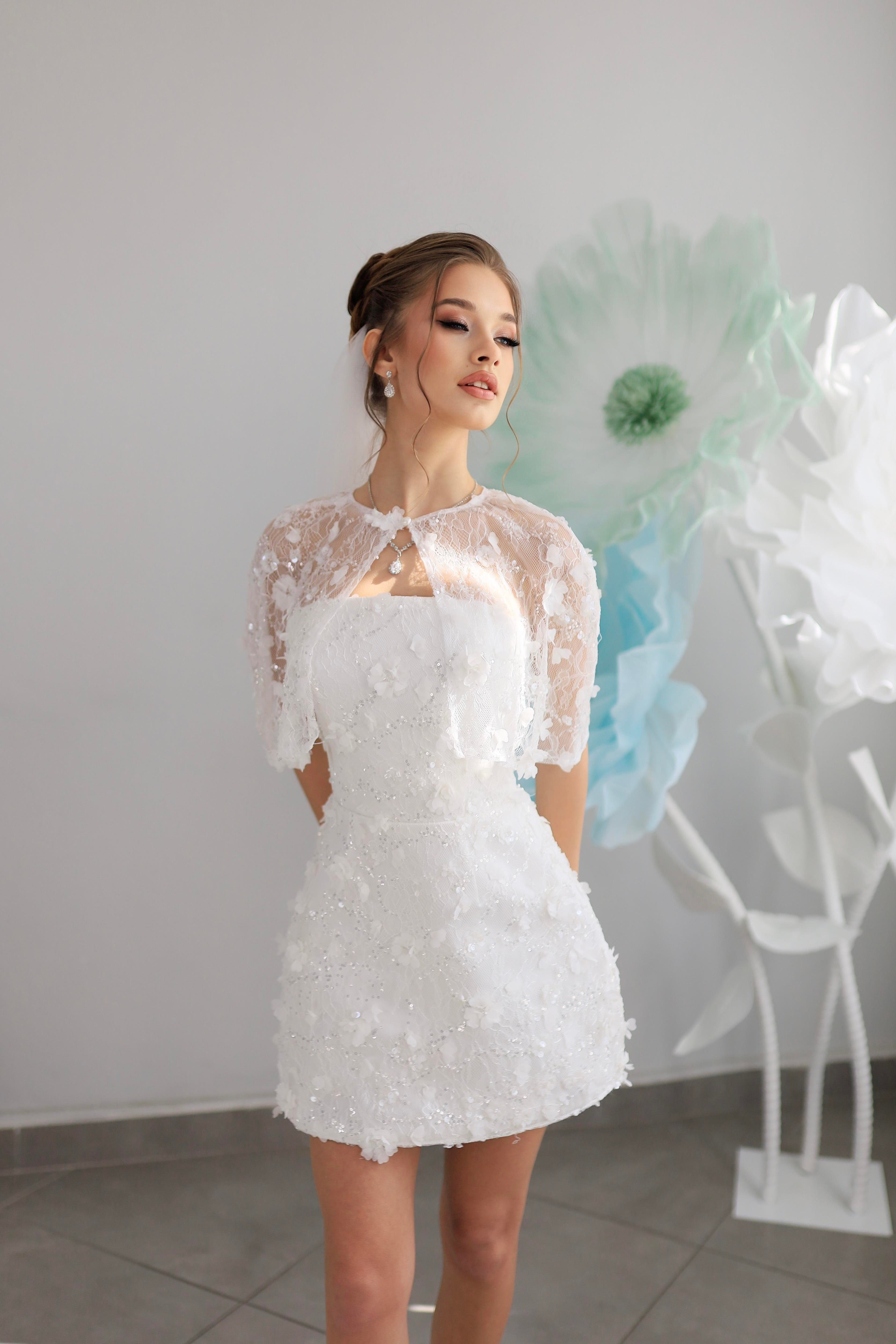 TheElsa | AFTER | Lina Mini Dantel After Tasarım ElbiseAFTER KOLEKSİYONULina Mini Dantel After Parti Tasarım Elbise
