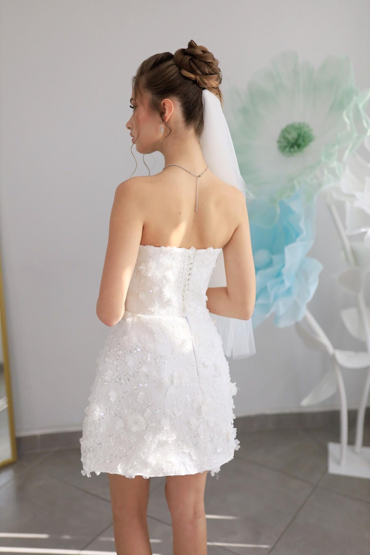 TheElsa | AFTER | Lina Mini Dantel After Tasarım ElbiseAFTER KOLEKSİYONULina Mini Dantel After Parti Tasarım Elbise